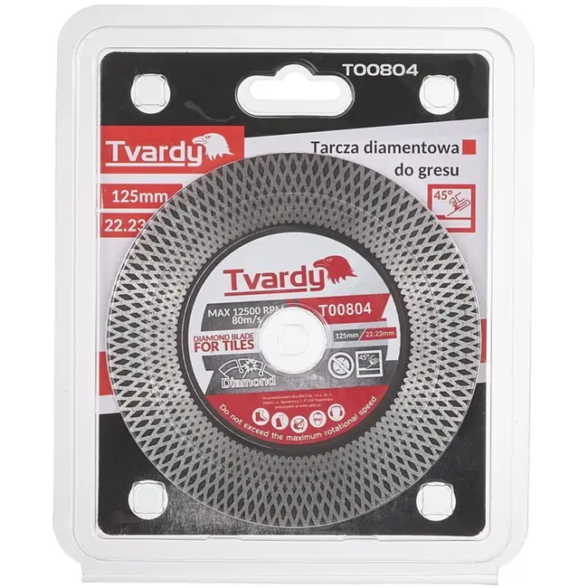 Tvardy Diamantschijf - Snijden & Slijpen - Gesloten Profiel - 125 mm