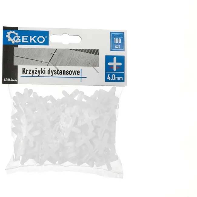 GEKO Tegelafstandhouders - 4mm dikte - 100 stuks - Voor binnen en buiten