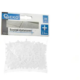 GEKO Tegelafstandhouders - 2,5 mm - 200 stuks - Voor binnen en buiten