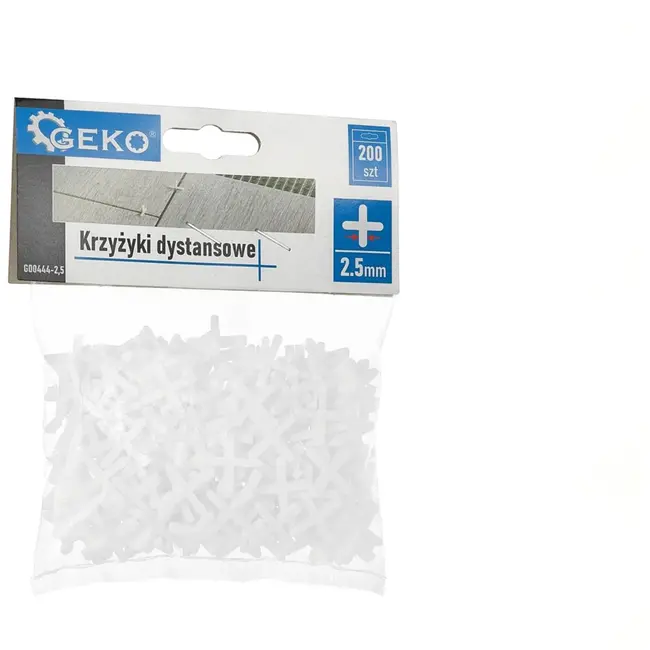 GEKO Tegelafstandhouders - 2,5 mm - 200 stuks - Voor binnen en buiten