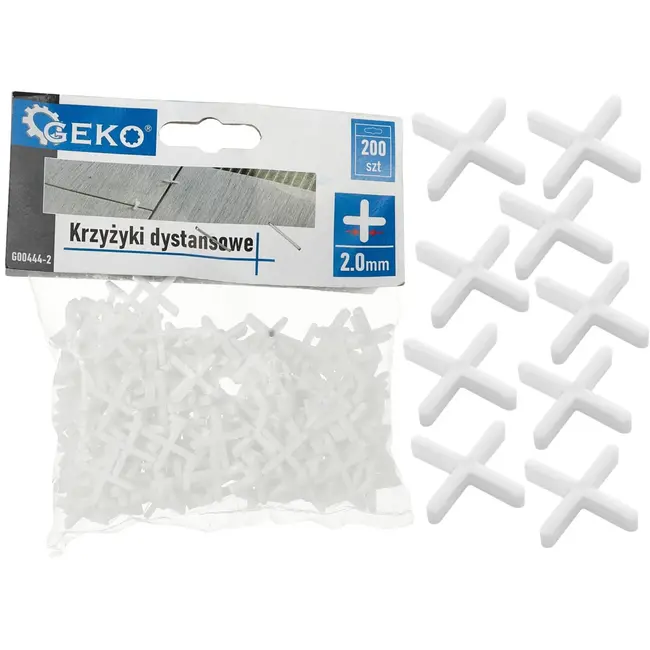 GEKO Tegelkruisjes - 2mm - 200 stuks - Voor perfecte tegelafstand