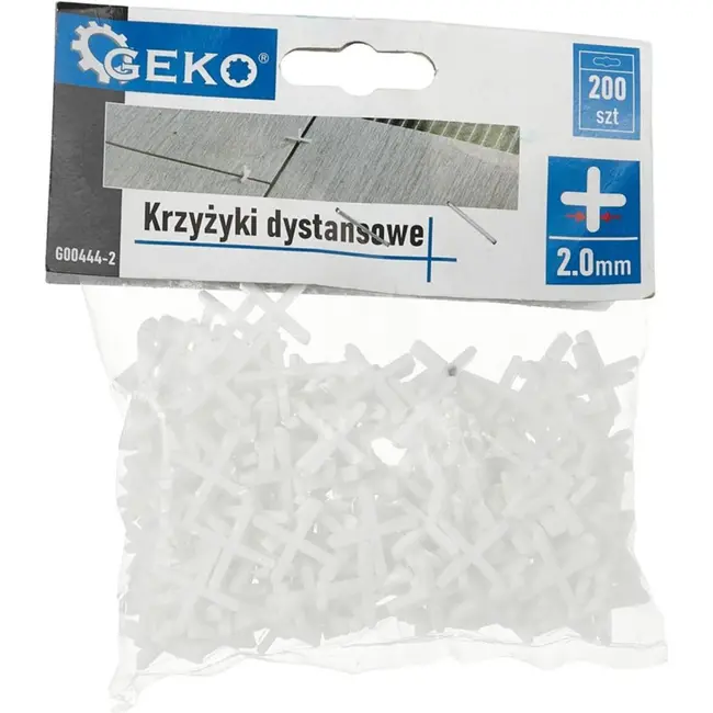 GEKO Tegelkruisjes - 2mm - 200 stuks - Voor perfecte tegelafstand
