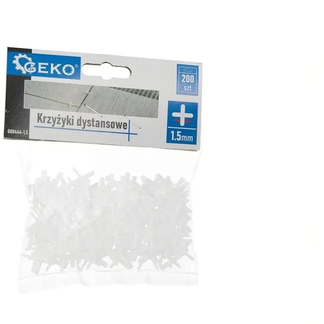 GEKO Tegelafstandhouders - 1,5 mm - 200 stuks - Voor perfecte tegeluitlijning