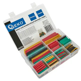 GEKO Kleurrijke krimpkousenset - 328 stuks - veelzijdige bescherming en isolatie