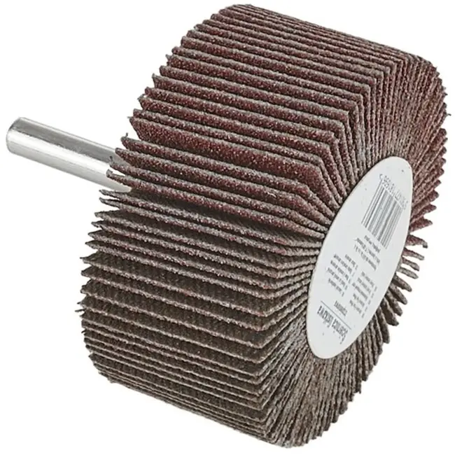 GEKO Abrasieve lamellenschijf - P120 korrel - 60x30 mm - 12700 tpm - Voor boren en slijpmachines