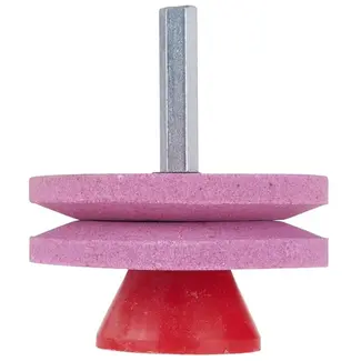 GEKO Lawnmower Bladenslijper - 2x53 mm - HEX Bevestiging - Voor Boormachines