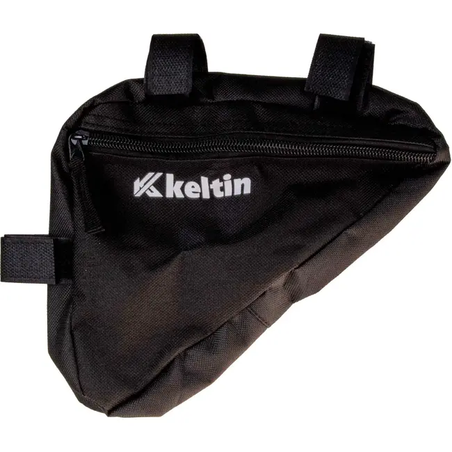 Keltin Driehoekige fietsframe tas - waterbestendig polyester - zwart - 24 x 18 x 4 cm