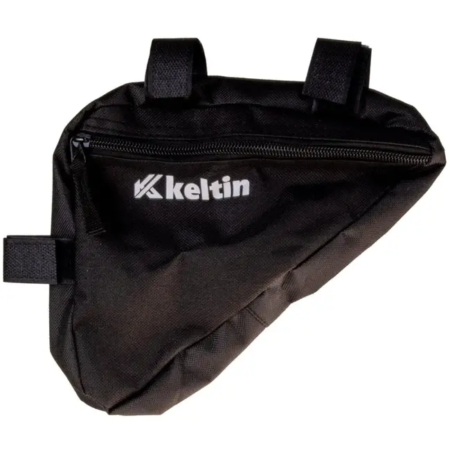 Keltin Driehoekige fietsframe tas - waterbestendig polyester - zwart - 24 x 18 x 4 cm
