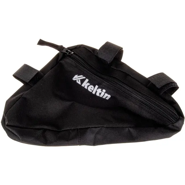 Keltin Driehoekige fietsframe tas - waterbestendig polyester - zwart - 24 x 18 x 4 cm