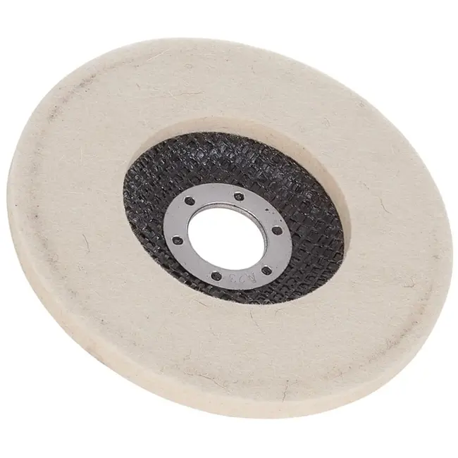 GEKO Vilt polijstschijf - 125 mm - Voor metaalbewerking en meer - 5 stuks