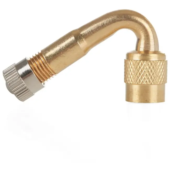 GEKO 45° gebogen ventielverlengstuk - messing - 8 mm - lekvrij ontwerp