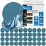 GEKO Waterproof schuurpapier schijf - 125 mm - P1000 - nat en droog schuren - 50 stuks