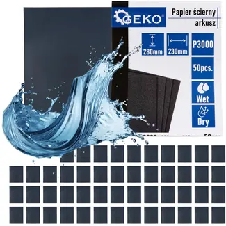 GEKO Waterproof schuurpapier - P3000 - 230x280mm - Voor nat en droog gebruik - 50 stuks