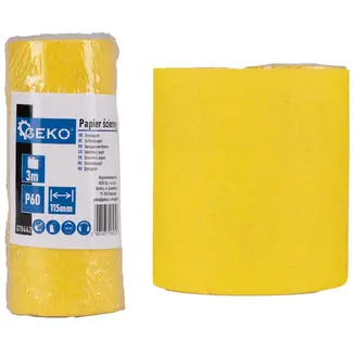 GEKO Schuurpapier rol - 115mm x 3m - P60 korrel