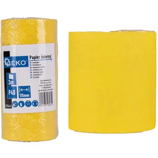 GEKO Schuurpapier op rol - 115 mm x 3 m - P40 korrel - 1 stuk