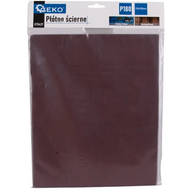 GEKO Schuurpapier vellen - P180 korrel - 230x280 mm - 10 stuks