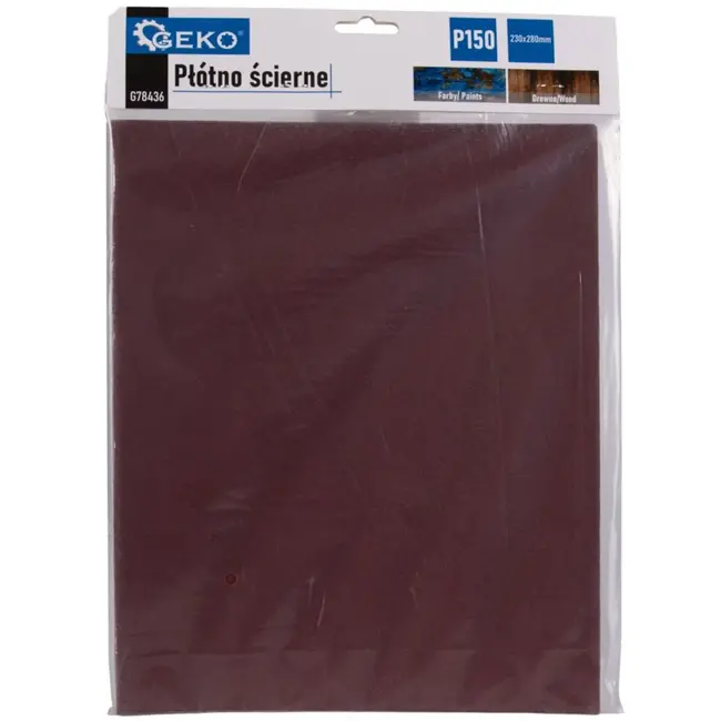 GEKO Schuurpapier vel - P150 korrel - 230x280 mm - 10 stuks