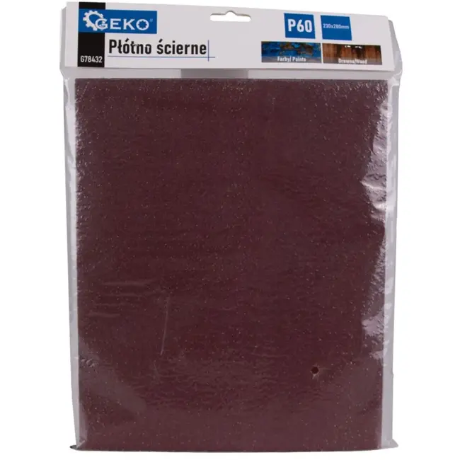 GEKO Schuurpapier - P60 korrel - 230x280 mm - 10 stuks