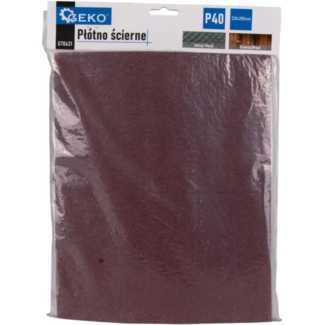 GEKO Schuurdoek - Grof P40 - 230x280 mm - 10 stuks