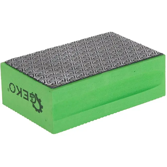 GEKO Diamant schuurblok - Fijn P200 - Duurzaam en slijtvast - 94 x 64 x 31 mm
