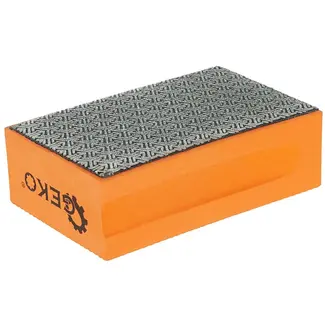 GEKO Diamant schuurblok - grof P100 - duurzaam en slijtvast - 94x64x31 mm