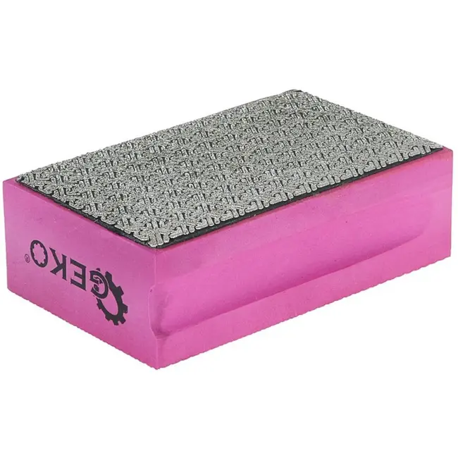 GEKO Diamant schuurblok - P60 korrel - Duurzaam en slijtvast - 94 x 64 x 31 mm