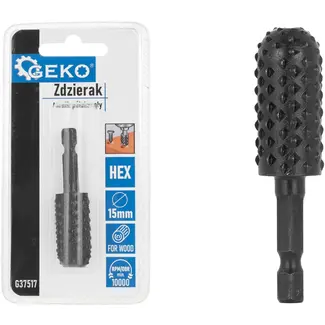 GEKO Half-ronde houtvijl - 15 mm - Ergonomisch ontwerp - Duurzaam materiaal