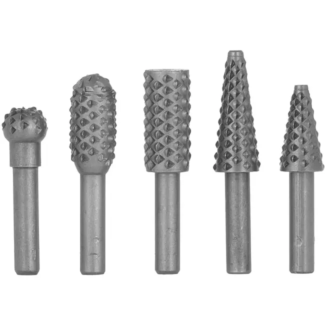 GEKO 5-delige houtfrees set - veelzijdig en duurzaam - ergonomisch ontwerp