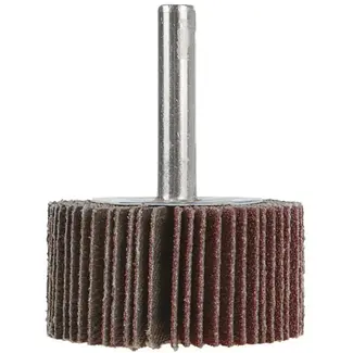 GEKO Flapwiel - P120 korrel - 40x20 mm - 6 mm as - Synthetische hars