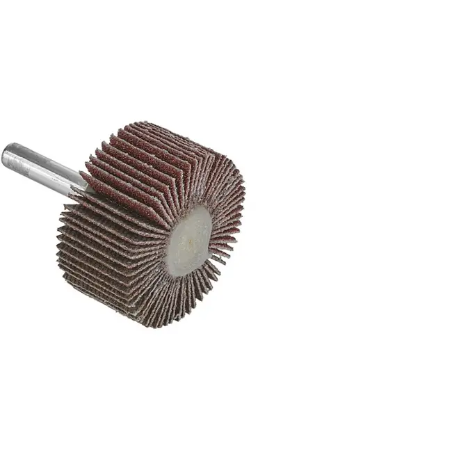 GEKO Flapwiel - P120 korrel - 40x20 mm - 6 mm as - Synthetische hars