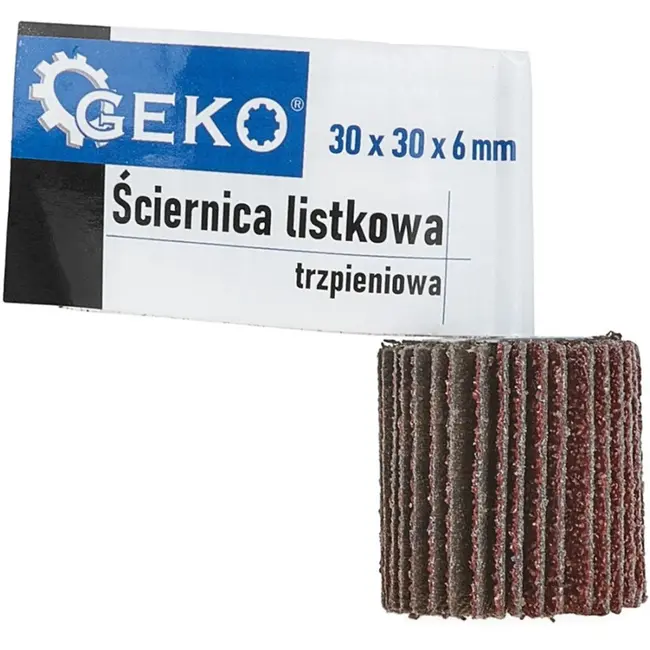 GEKO Flapwiel - P80 korrel - 30x30 mm - Voor boormachines en slijpers