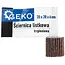 GEKO Flapwiel - Grofkorrel - 20x20 mm - P60 - 6 mm as - Synthetische hars