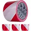 GEKO Waarschuwingslint - Rood/Wit - 100 m - 7,5 cm - 30 micron - 4 stuks