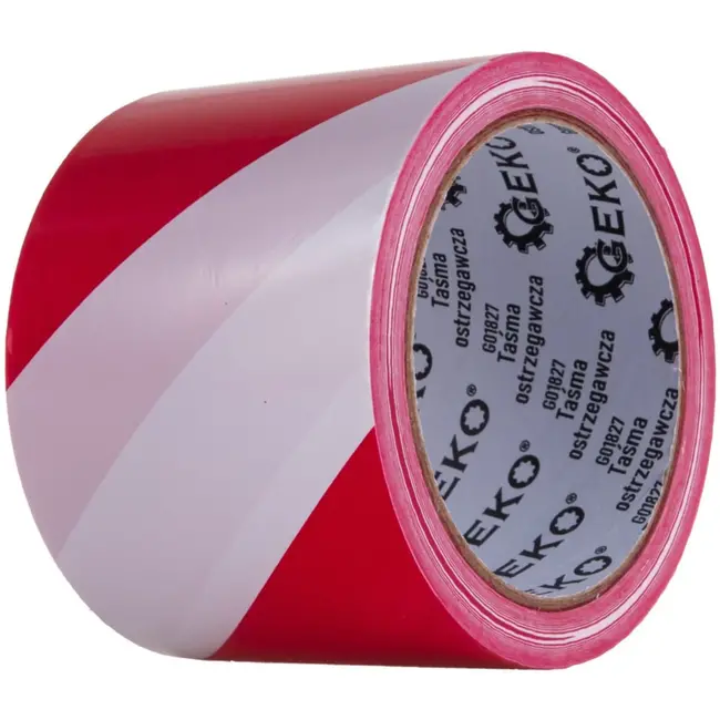 GEKO Waarschuwingslint - Rood/Wit - 100 m - 7,5 cm - 30 micron - 4 stuks
