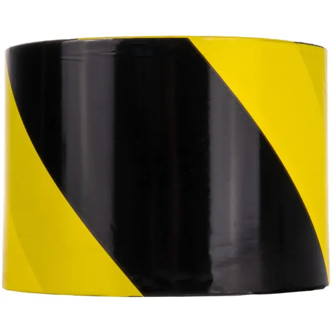 GEKO Waarschuwingslint - Geel/Zwart - 100 m x 7 cm - 30 micron - 4 stuks