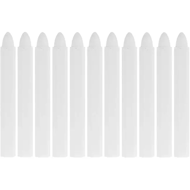 GEKO Witte bandenkrijt - waterdicht - 12x110mm - set van 10 stuks