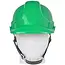 GEKO Groene veiligheidshelm - Verstelbare maat - Duurzaam HDPE - Geschikt voor -10°C tot +50°C