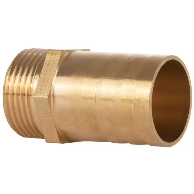 GEKO Messing slangverbinder - 25 mm - 3/4" buitendraad - duurzaam ontwerp