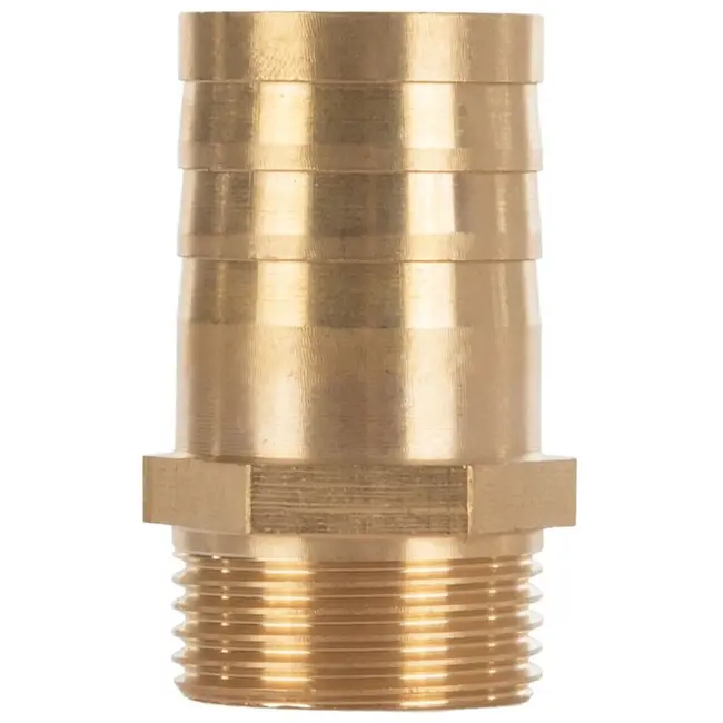 GEKO Messing slangverbinder - 25 mm - 3/4" buitendraad - duurzaam ontwerp