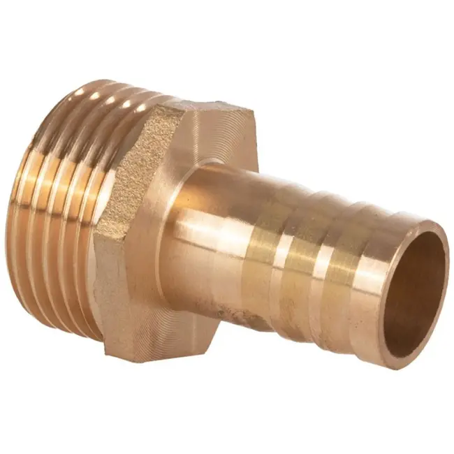 GEKO Messing slangconnector - 19 mm - 1" buitendraad - Duurzaam ontwerp