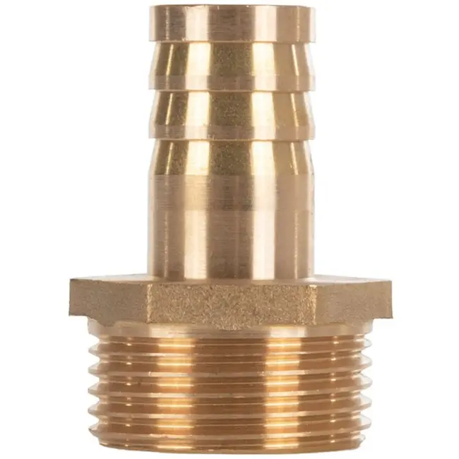 GEKO Messing slangconnector - 19 mm - 1" buitendraad - Duurzaam ontwerp