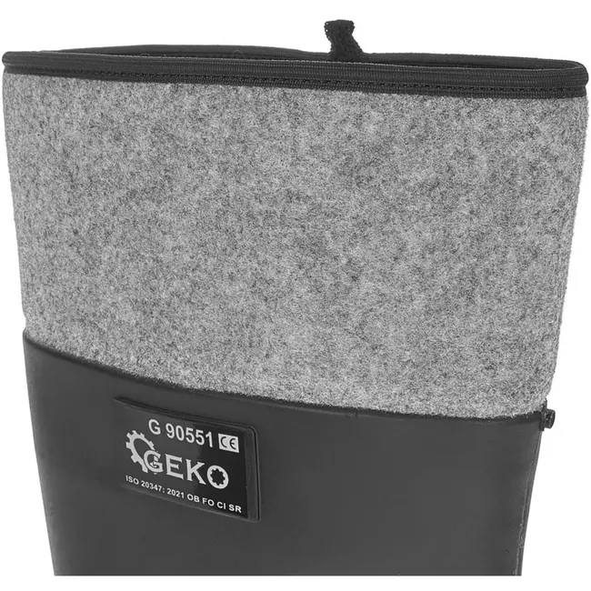 GEKO Rubberen laarzen - waterdicht - slipvast - maat 40 - zwart