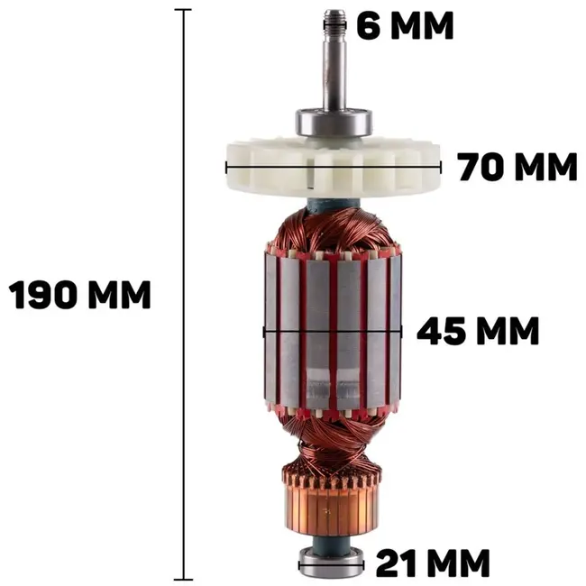 GEKO Stator voor elektrische cultivator - 45 cm - Compact ontwerp - Efficiënte werking