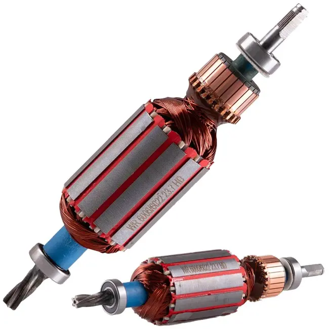 GEKO Rotor voor verticuteermachine - 2-in-1 functie - 195 mm lengte - 8 mm asdiameter - 5 tanden