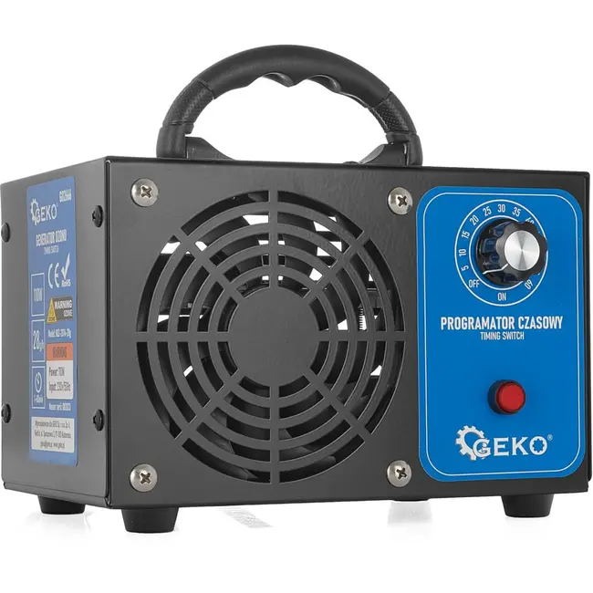 GEKO Krachtige ozongenerator - 28.000 mg/h - Instelbare timer - Voor thuis en industrie