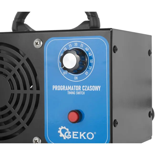 GEKO Krachtige ozongenerator - 28.000 mg/h - Instelbare timer - Voor thuis en industrie