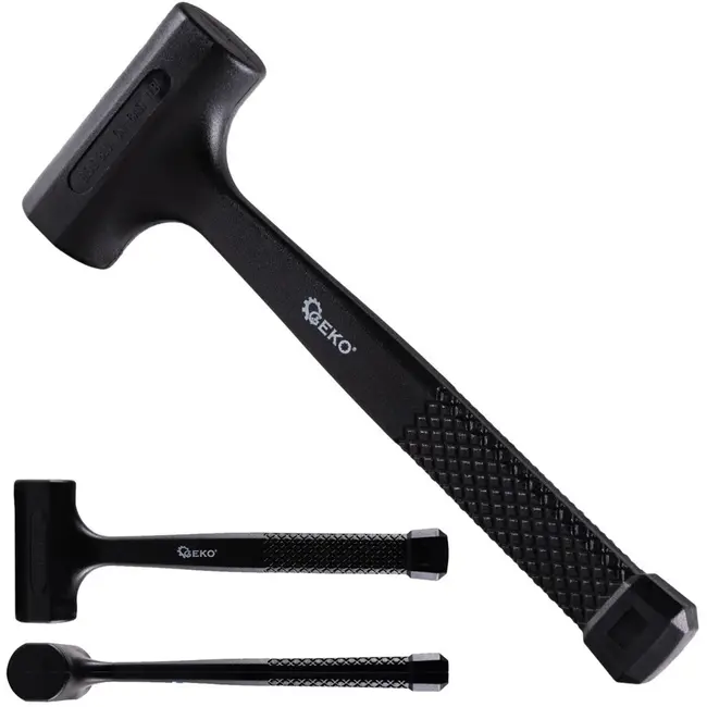 GEKO Rubberen hamer - Recoilless - 45 mm - 640 g - Veilig en efficiënt