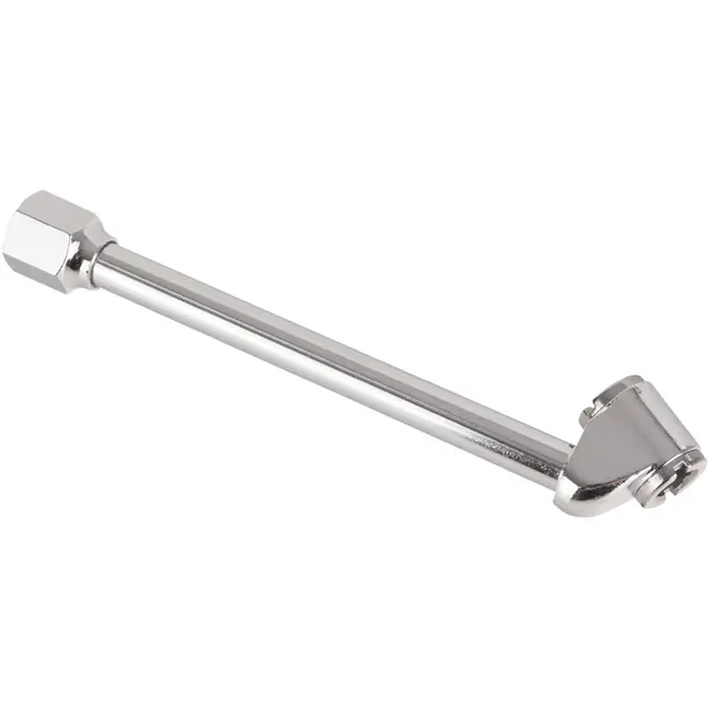 GEKO Dubbelzijdige oppompconnector - 8mm - Lange ventielverbinding - Voor moeilijk bereikbare plekken