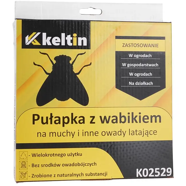 Keltin Vliegen- en insectenval - Natuurlijk lokmiddel - Milieuvriendelijk ontwerp