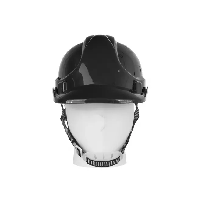 GEKO Veiligheidshelm - Verstelbaar - Zwart - HDPE - Weerbestendig